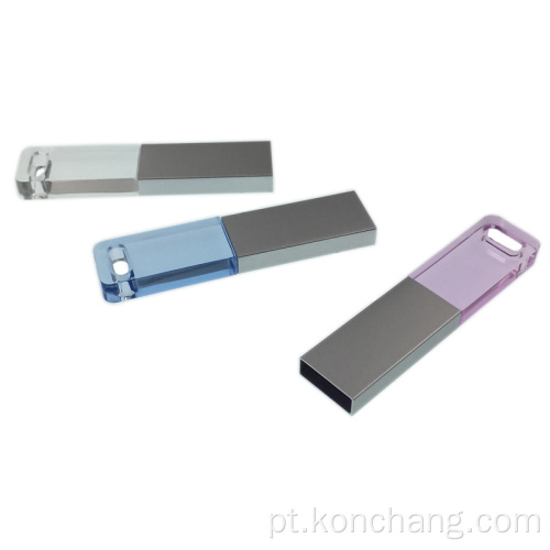 Unidade Flash USB Slim Glass